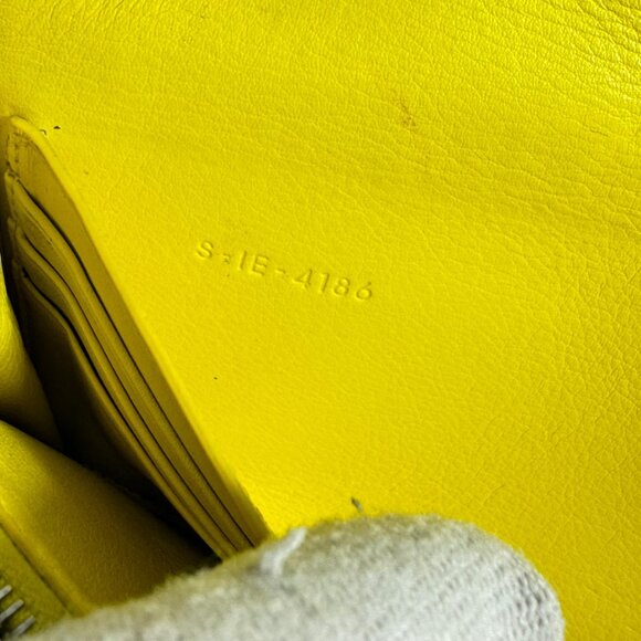 CELINE Taupe Leather Large Flap Multifunction Women's Long Wallet Made in Italy - Picture 12 of 15